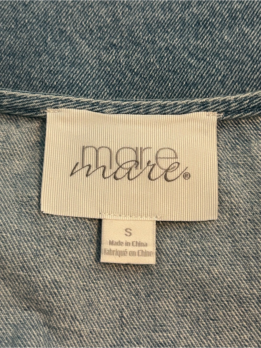 Anthropologie NWOT Mare Mare denim top - Picture 8 of 8